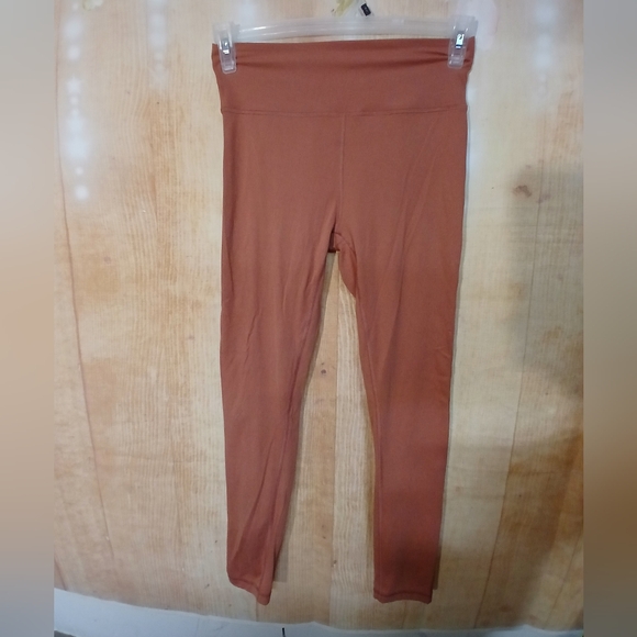 Rust Orange High-Waisted Leggings - Picture 1 of 4